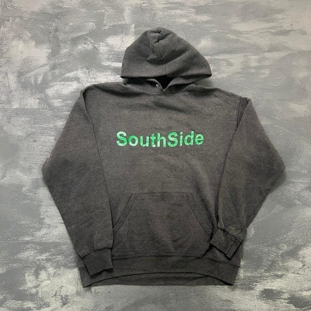 Vintage Southside Hoodie Mens‎ Medium Black 1990s Rap Hiphop